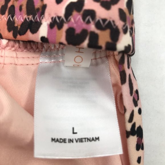 Shade And Shore Women's Sz. Lg. 12-14 Tall Triangle Bikini Swim Top Animal Print - Picture 6 of 14